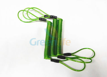 ビニールによって編まれる鋼鉄プラスチック コイルの締縄半透明な緑ロープのひも