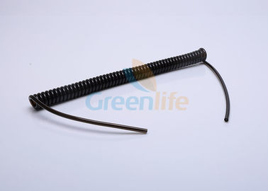 テール エンドが付いている鋼鉄によって補強される引き込み式の保証ケーブルの黒TPUのカバー