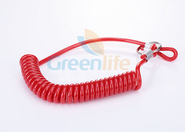 安全ループ/ひだの3/16本のIDの螺線形の安全用具の鎖が付いているプラスチック コイルの締縄