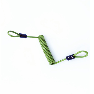 注文の軍隊の緑はワイヤー コイルの締縄の反盗難驚かすロープを輪にする